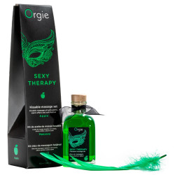 Huile de massage embrassable SEXY THERAPY Pomme 100ml 2