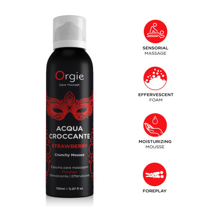 Mousse de massage Fraise ACQUA CROCCANTE 150 mL