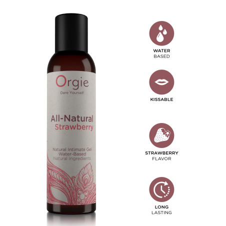 Lubrifiant eau ALL-NATURAL STRAWBERRY 150ml