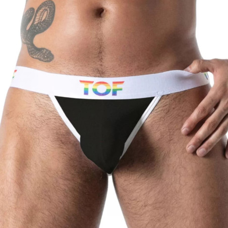 Jockstrap PRIDE JOYFUL Noir de TOF Paris