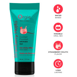 Lubrifiant Aromatisé COCKTAIL MOJITO FRAISE 50ml 2