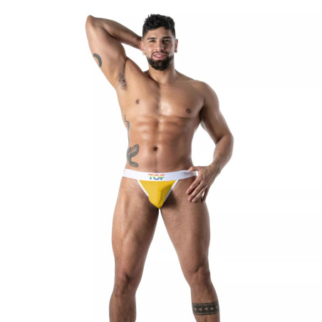 Jockstrap PRIDE JOYFUL Jaune de TOF Paris