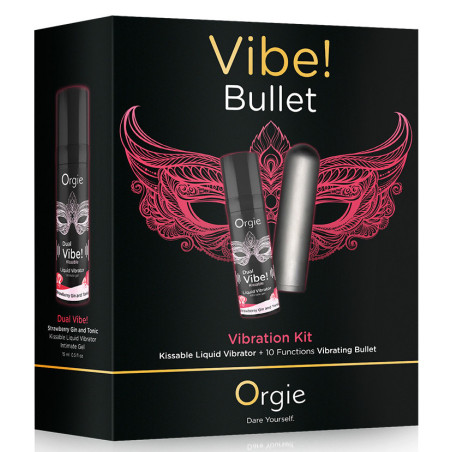 Coffret Bullet vibrant + Gel stimulant DUAL VIBE! BULLET