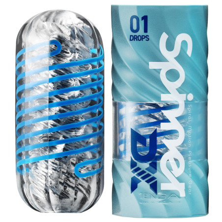 Masturbateur Tenga SPINNER DX01 DROPS Bleu