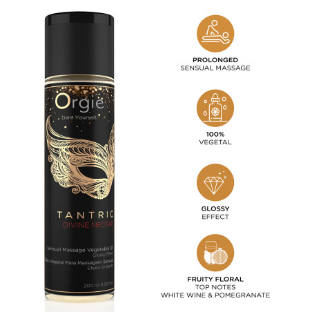 Huile de massage TANTRIC Divine Nectar 200ml