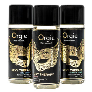 Coffret 3 Huiles de Massage SEXY THERAPY Noir