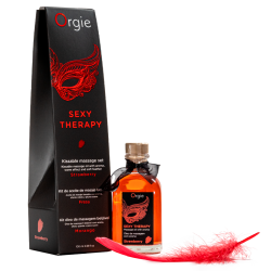 Huile de massage Embrassable SEXY THERAPY Fraise 100ml 2
