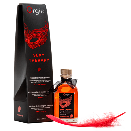 Huile de massage Embrassable SEXY THERAPY Fraise 100ml
