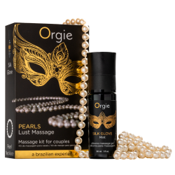 Gel de massage + collier de perles LUST MASSAGE 30ml