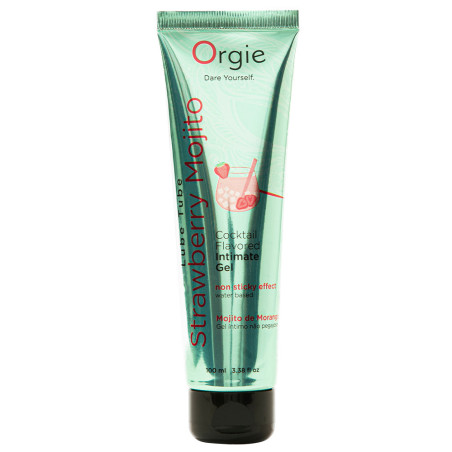 Lubrifiant Aromatisé COCKTAIL MOJITO FRAISE 100ml Vert