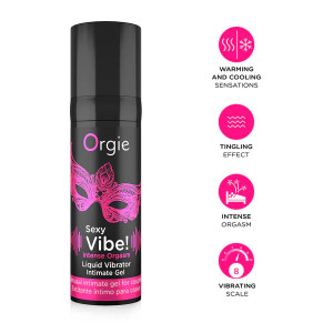 Gel Stimulant SEXY VIBE INTENSE ORGASM 15ml Noir