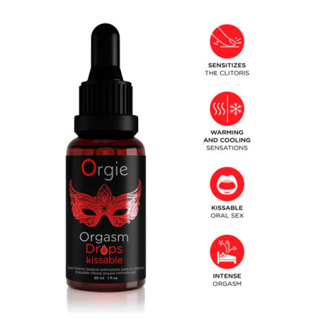 Gel stimulant embrassable Clitoris DROPS KISS 30ml
