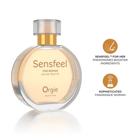 Eau de Toilette Pheromone pour Femme SENSFEEL Orgie 50ml