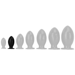 Plug anal RUGBY EGG M 8.5 x 4.5cm