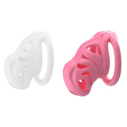 Cage de chasteté ALIAN M Rose de 8 x 3.2 cm