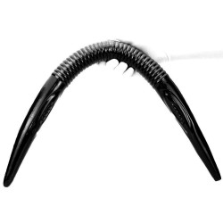 Double Gode long BLACKWORM 75 x 4.5cm