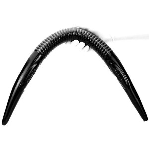Double Gode long BLACKWORM 75 x 4.5cm