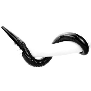 Double Gode long BLACKWORM 75 x 4.5cm