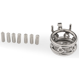 Cage de chasteté en métal RIVOPIKS 3 x 3.3 cm par CockLock