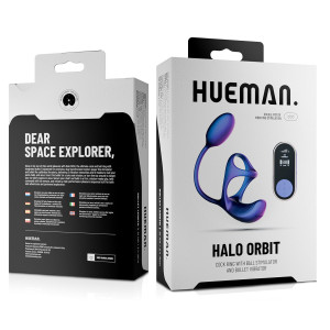 Ballstretcher et œuf vibrant HALO ORBIT 6 x 3 cm de Hueman