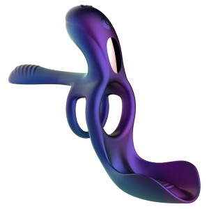 Cockring vibrant et stimulateur de bourses ZENITH de Hueman