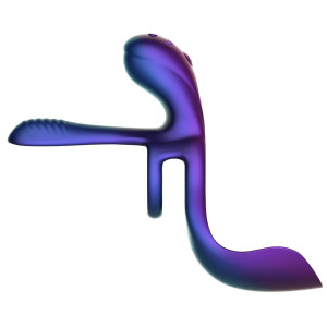 Cockring vibrant et stimulateur de bourses ZENITH de Hueman