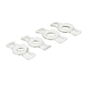Mini cockrings BOWRING Transparents - Lot de 4