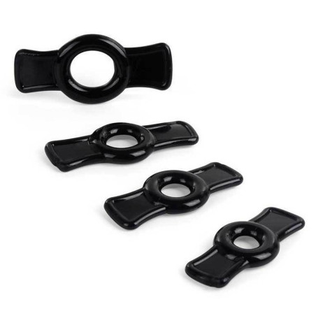 Mini cockrings BOWRING Noirs - Lot de 4
