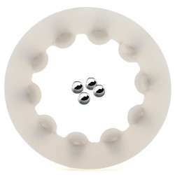 Cockring en silicone ROLLOCK Transparent de 30 mm