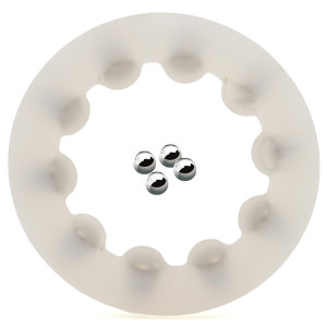 Cockring en silicone ROLLOCK Transparent de 30 mm