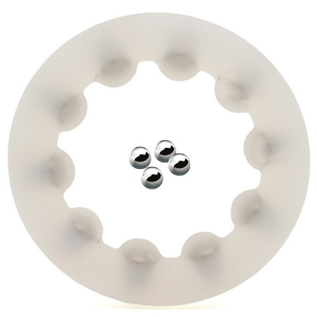 Cockring en silicone ROLLOCK Transparent de 30 mm