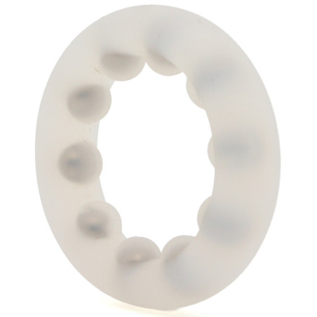 Cockring en silicone ROLLOCK Transparent de 30 mm