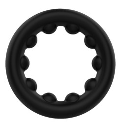Cockring en silicone ROLLOCK Noir de 30 mm