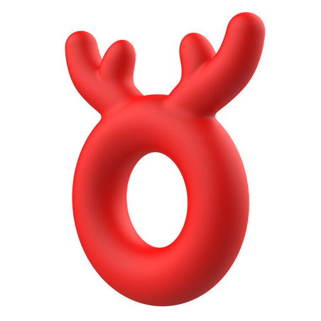 Cockring Renne REINDEER  Rouge - Diamètre 27 mm