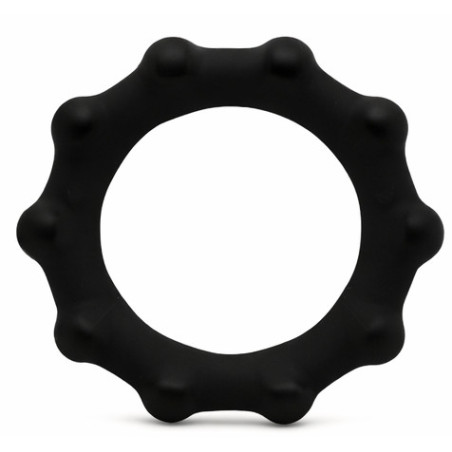 Cockring en silicone ROLLOCK Noir de 30 mm