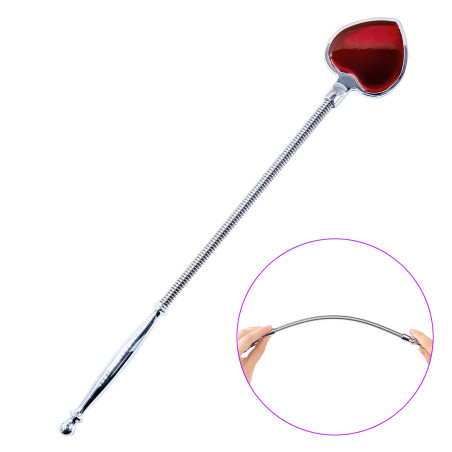 Paddle flexible 39cm+ Plug anal RED HEART 9.5 x 1.3cm Luxury