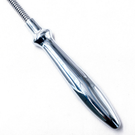 Paddle flexible 41cm + Plug anal SILVER HEART - LuxuryFantasy