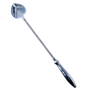 Paddle flexible 41cm + Plug anal SILVER HEART - LuxuryFantasy