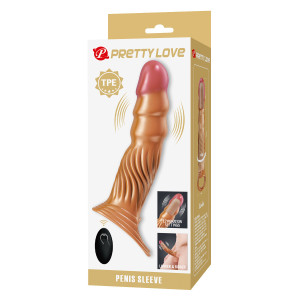 Gaine pénienne vibrante WAVYS 20 x 4.5cm - Marque Pretty love