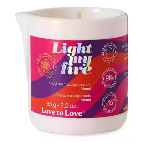 Bougie de Massage LIGHT MY FIRE 65g Monoï