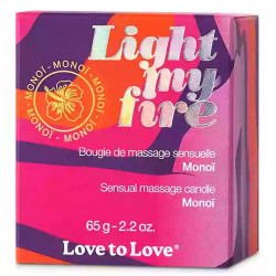 Bougie de Massage LIGHT MY FIRE 65g Monoï 2