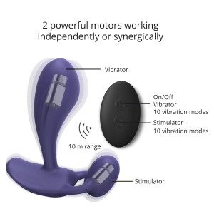 Stimulateur prostatique vibrant WITTY 9 x 3.1cm