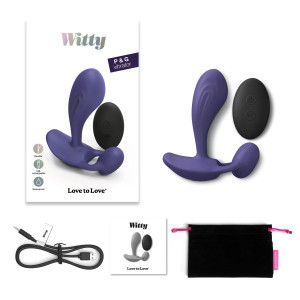 Stimulateur prostatique vibrant WITTY 9 x 3.1cm