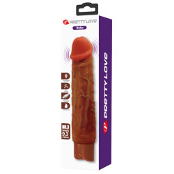 Gode vibrant RUFUS Marron 20 x 4.3cm 2