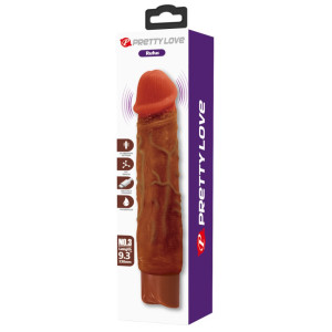Gode vibrant RUFUS Marron 20 x 4.3cm
