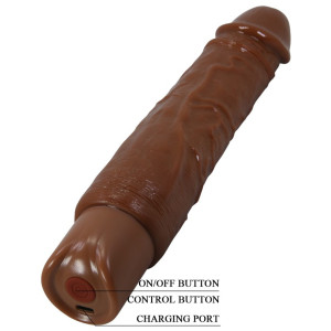 Gode vibrant RUFUS Marron 20 x 4.3cm