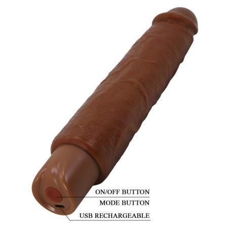 Gode vibrant SOREN Marron 22 x 4.7cm