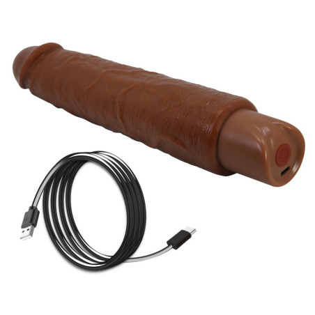 Gode vibrant SOREN Marron 22 x 4.7cm
