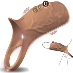 Manchon de pénis EXTIVIBE 10 Vibrations - 9 x 4.5 cm 2