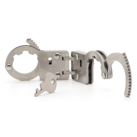 Menottes de pouces articulées FINGY RESTRICT de BDSMaster